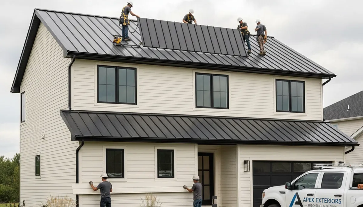 Professional metal roofing installation in Denver, CO by Next Level Exteriors roofing experts