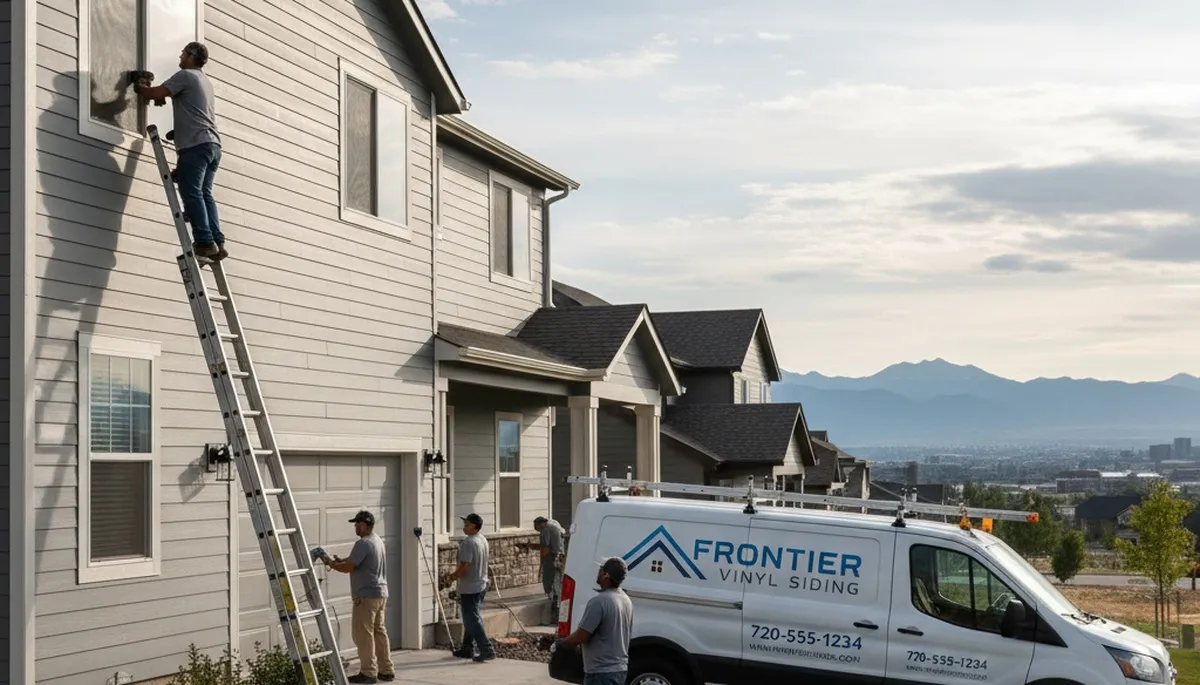 Professional vinyl siding installation on home exterior in Denver, CO